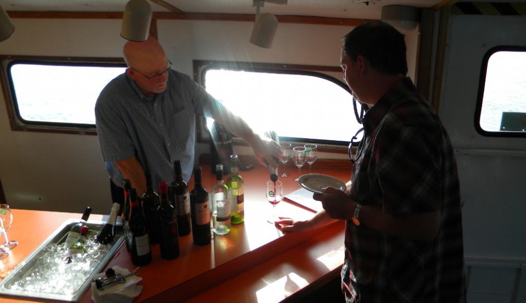 unwined on the bay bellingham wine tasting cruise wine server